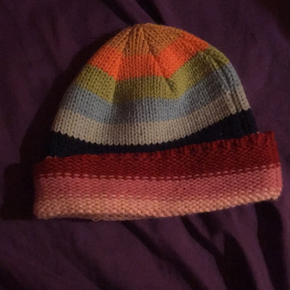 Rainbow beanie hat!